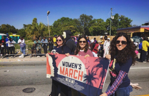 Demonstrators show off signs during the 2019 Miami Women’s March.(Courtesy Miami-Dade Chapter of Women’s March Florida)